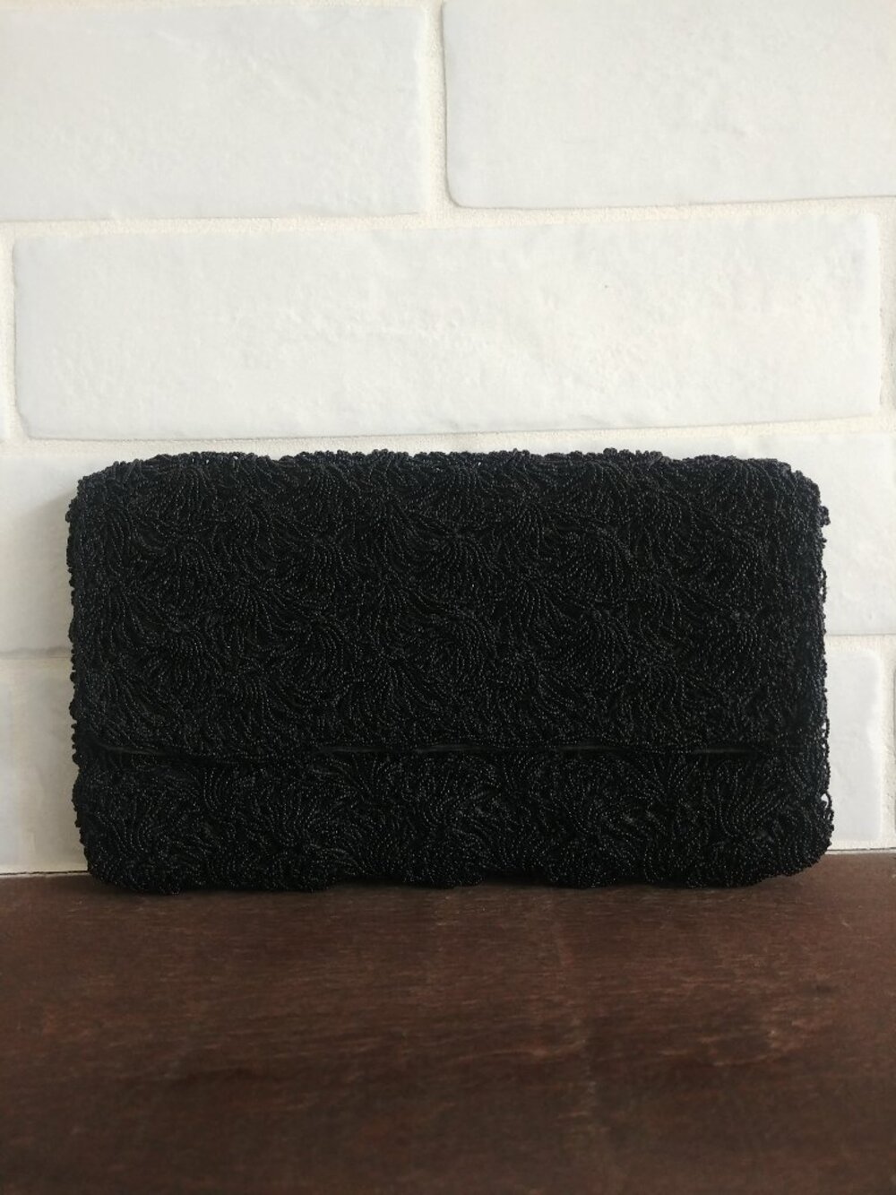 Vintage Micro Beaded Black Intricate Clutch Japan Montreal Art…